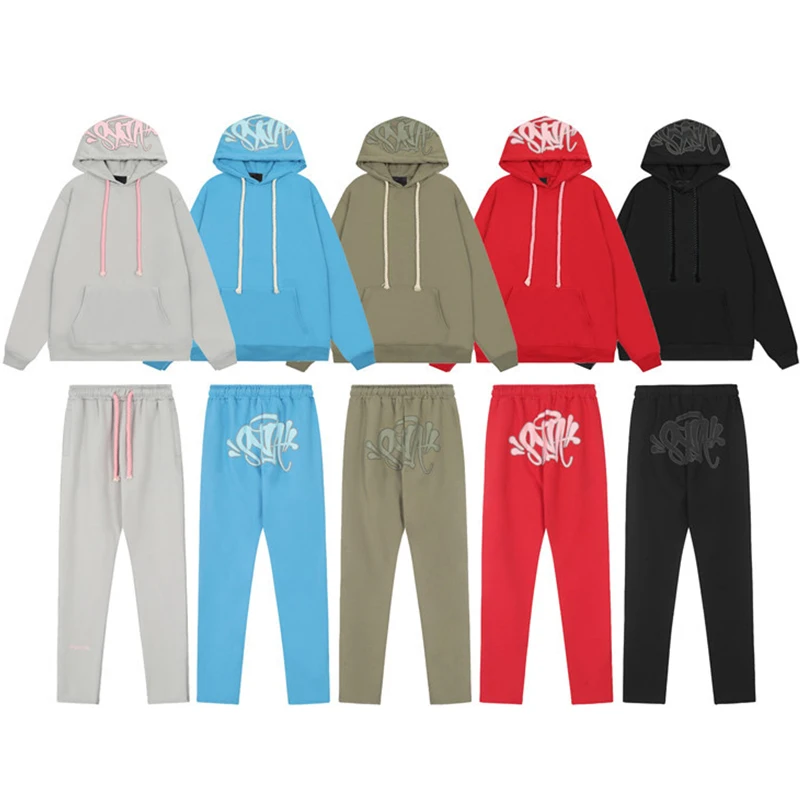 

American Synaworld Hoodie and Sweatpants Set High Quality Heavyweight Y2K Streetwear Pullover Syna World Tracksuit Set