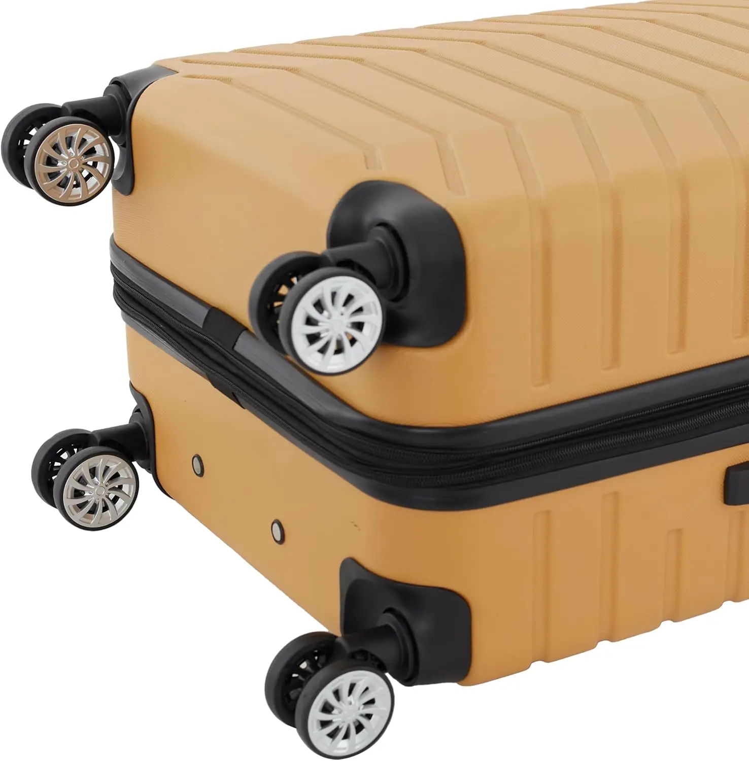 Tahoe 3 Piece Spinner Luggage Set, Amber Gold