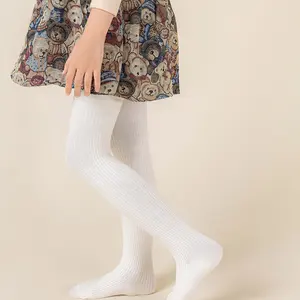 Meia-calça de algodão com bowknot para crianças, calças justas para bebês, colante de malha para crianças, primavera outono e inverno, 0 a 12 anos 8 principais vendas meia calça termica menina - №4