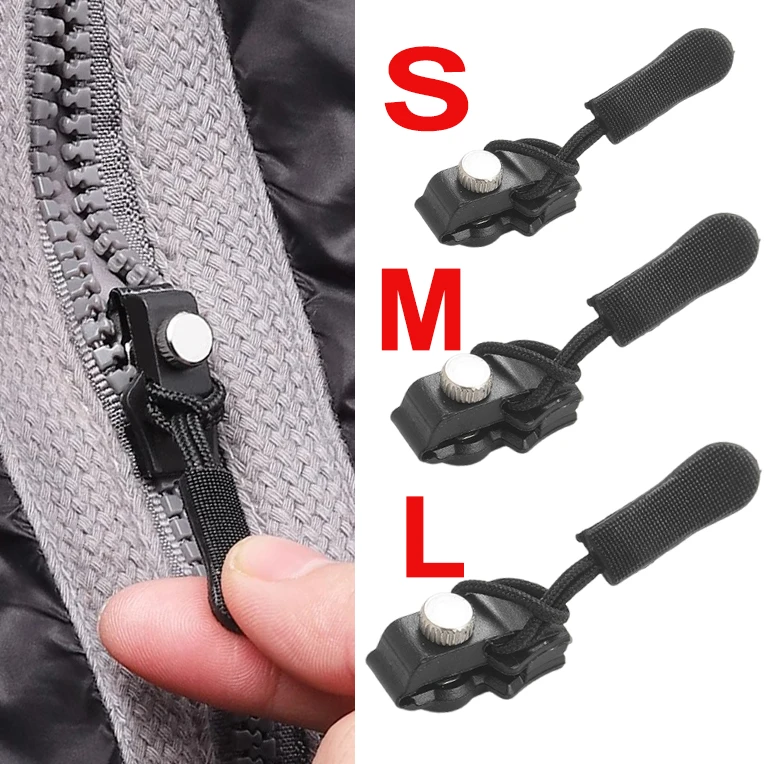 Universal Zipper Repair Kit Quick Fix Slider Zip for Jackets Bag Coat Clothes Zipper Head Replacement Zipper Slider Pull 5mm/8mm