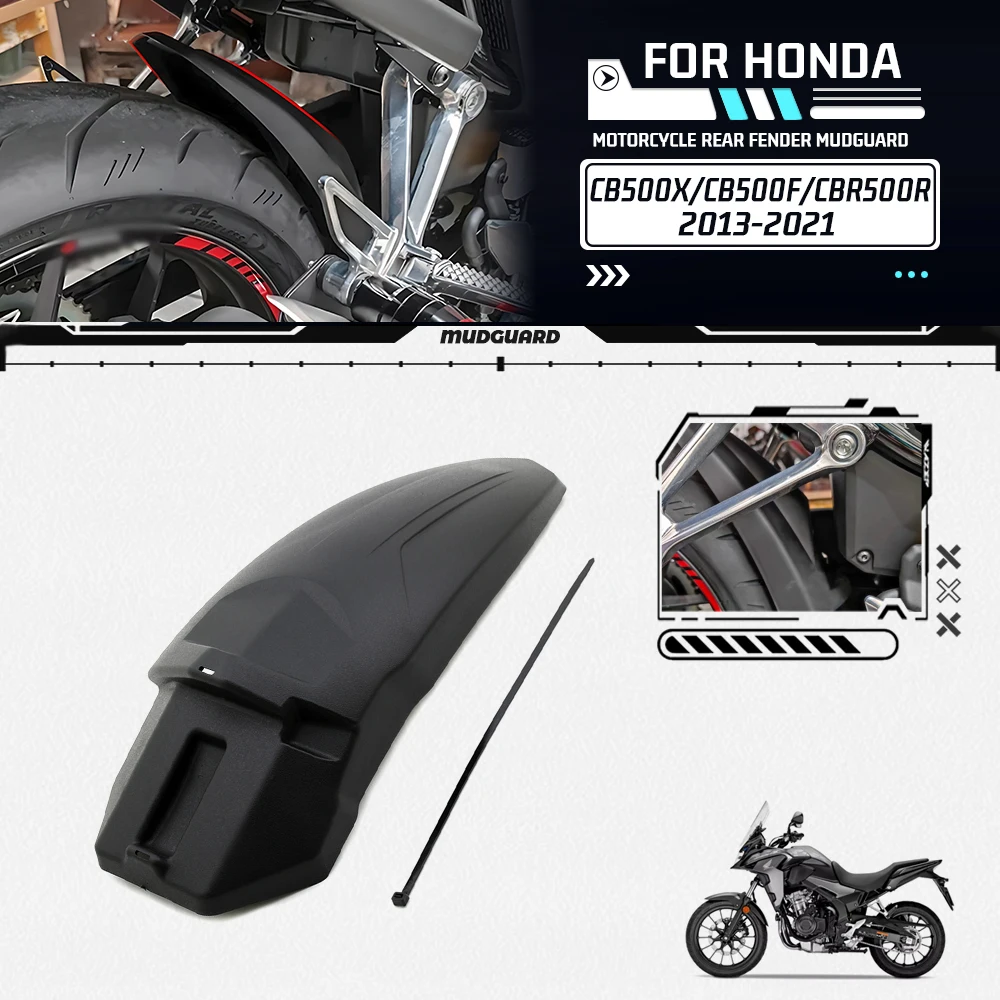 For Honda CBR500R CB 500 F CBR 500R CB500F CB500X CB 500X 2013-2021 Motorcycle Accessories Rear Fender Mudguard Splash Guard