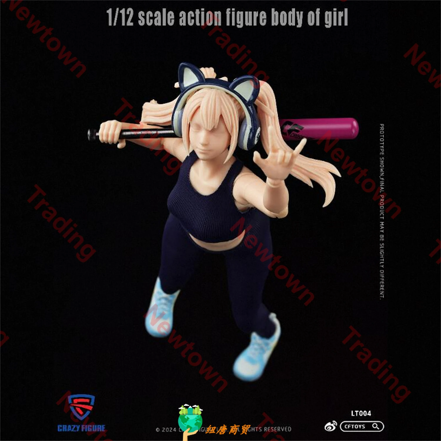 

48 Hours Shipment Cftoys Crazy Image Lt003 1/12 Body Moving Suit Girl Action Character