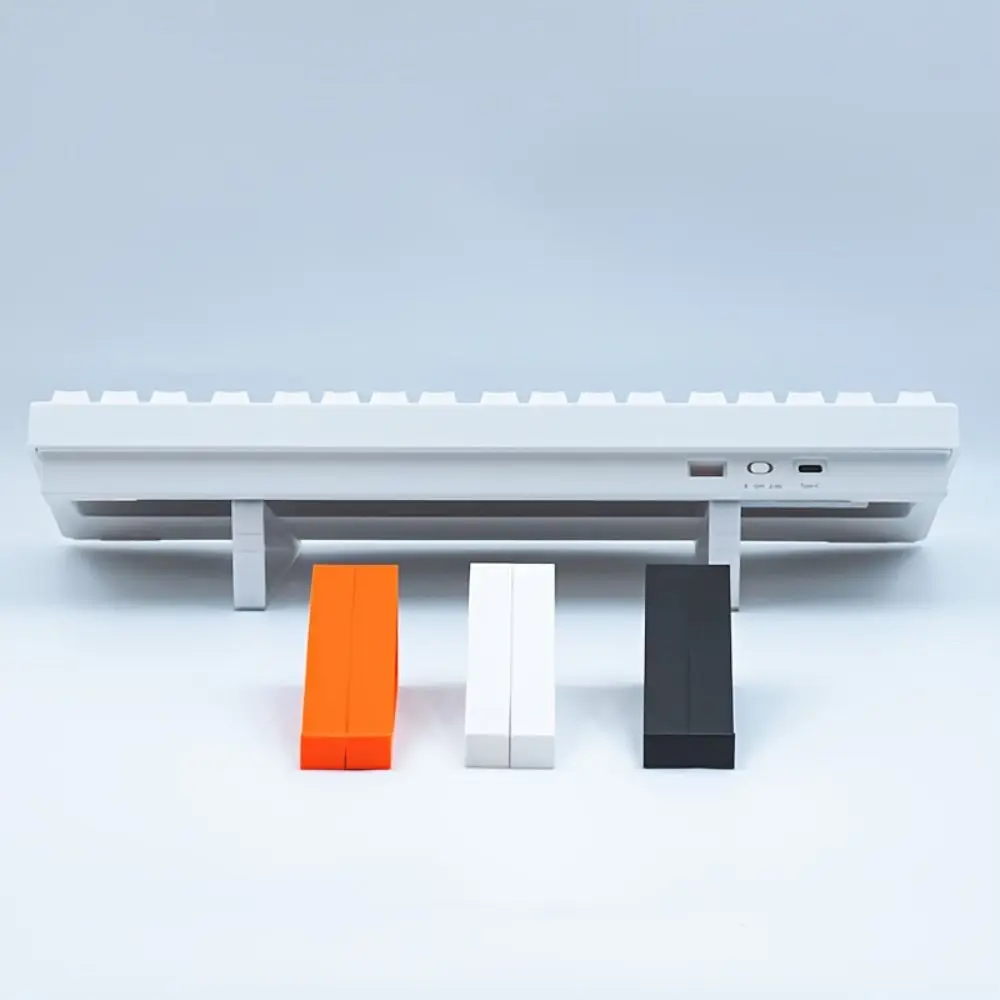 1 Pair Portable Keyboard Elevated Stand Raised Keyboard Angle Plastic Computer Keyboard Riser Accessories Monitor Holder