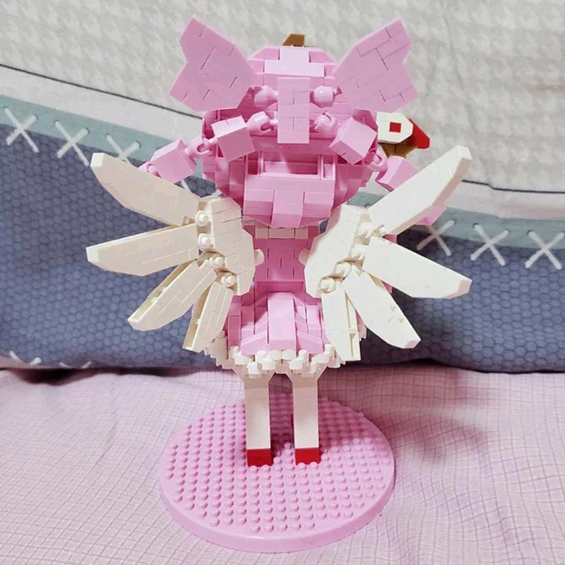 LOZ 9795 Anime carte Captor Kinomoto Sakura magique fille baguette poupée bricolage Mini blocs de diamant briques jouet de construction pour les enfants sans boîte