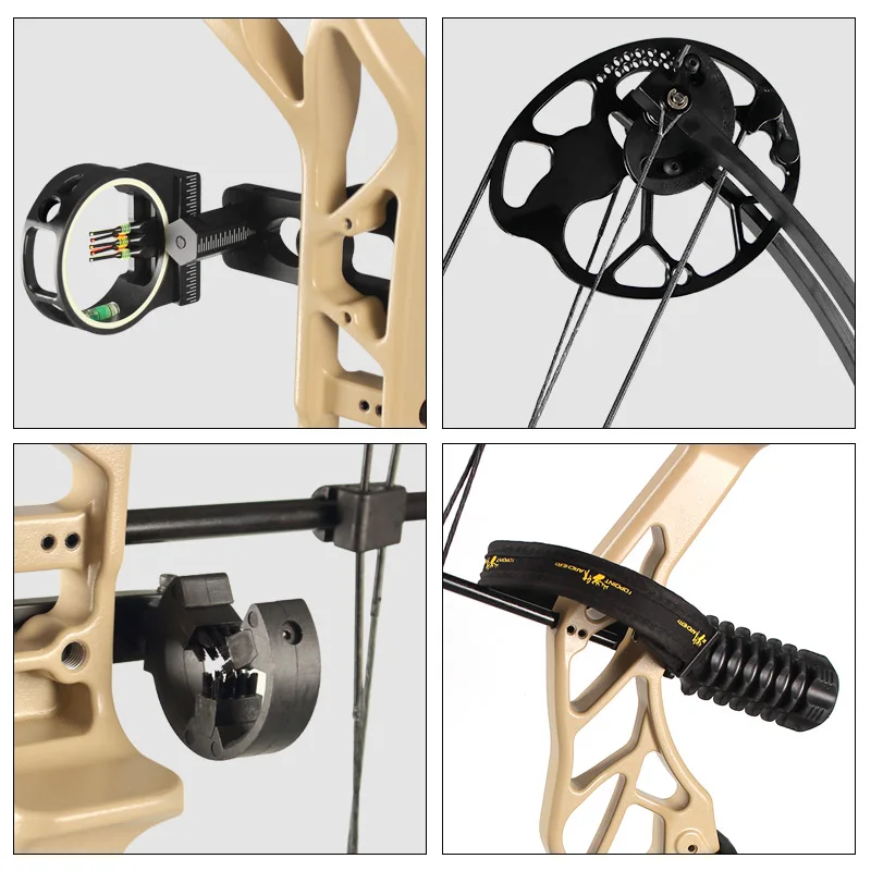 ARCHERY Starting 31 Beginner Compound Bow Hunting Bow And Arrow Package DL19-30" DW19-70lbs Archery Bow Kits OEM/ODM