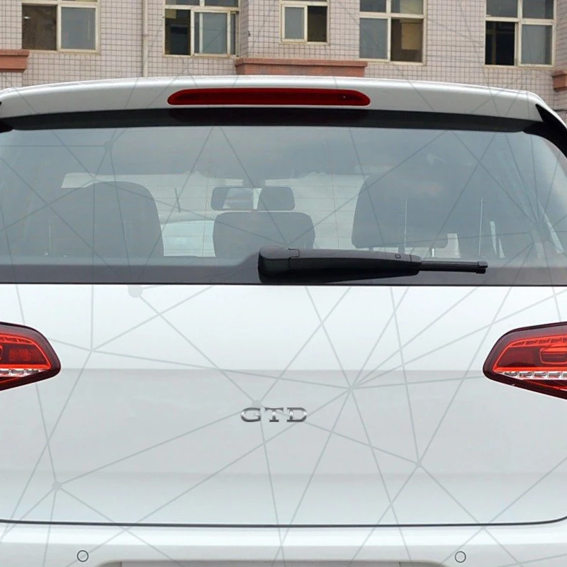 ثلاثية الأبعاد السيارات المعادن GTD GTE شارة سيارة الخلفي الجذع شعار ملصق شعار ديكور ل جيتا باسات جولف تيجوان شيروكو بيتل الجسم التصميم