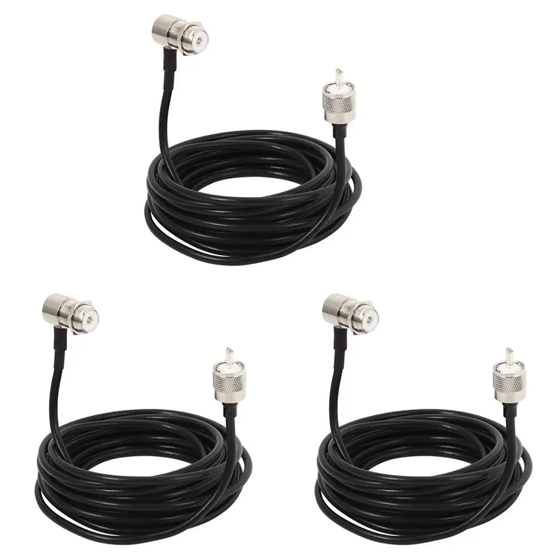 3pcs-16ft-rg58-pl259-uhf-to-so239-connectors-for-car-radio-mobile-antenna-mount-cable-abiu