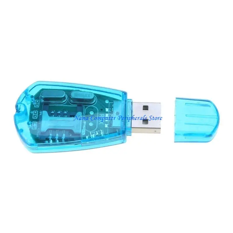 F68C Hot sale ! Blue USB Cellphone Card Reader Copy Cloner Writer Backup GSM