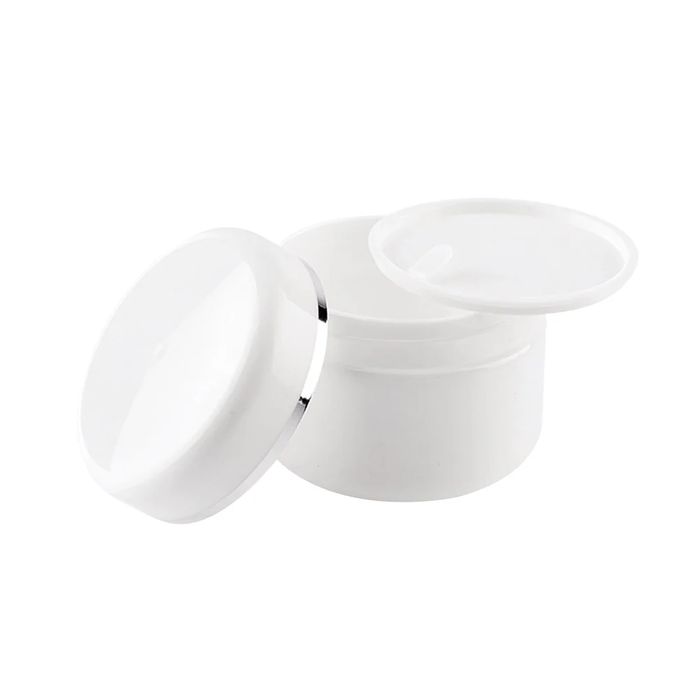 

5Pcs Mini Travel Containers Cream Bottles PP Empty Round Bottles for Facial Cream Refillable Storage Portable