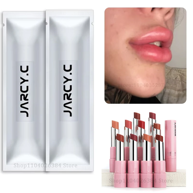 2ml HA Lipstick 3 Models Lips Color Non-fading Non-stick Cup Waterproof Moisturizing Makeup Lip Gloss