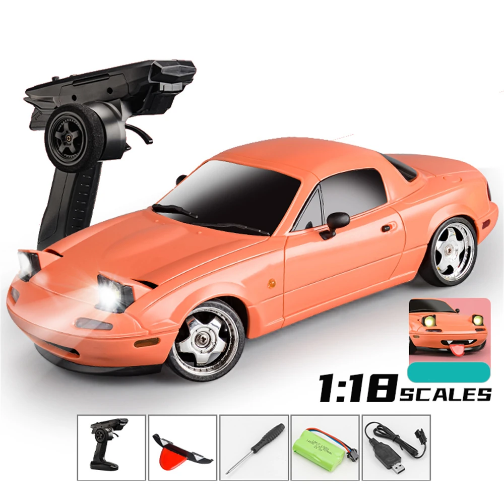 LDRC 1804 RTR 1/18 2.4G RWD RC Car Drift for Mazda MX-5 Gyro LED