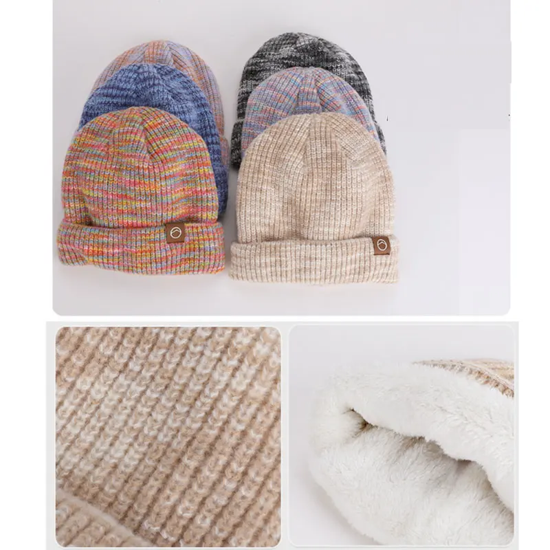 Gorro de punto para mujer, gorro a prueba de frío para invierno, bufanda, conjuntos de guantes, gorro cálido a prueba de viento para exteriores, conjuntos para esquiar y ciclismo