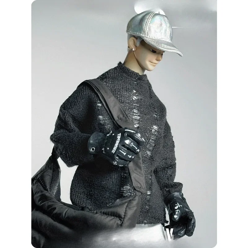 

1/6 масштаб, модная мужская кукла, рваный свитер, джинсы, футболка, брюки, костюм, модель одежды для 12-дюймовых фигурок, аксессуары для тела