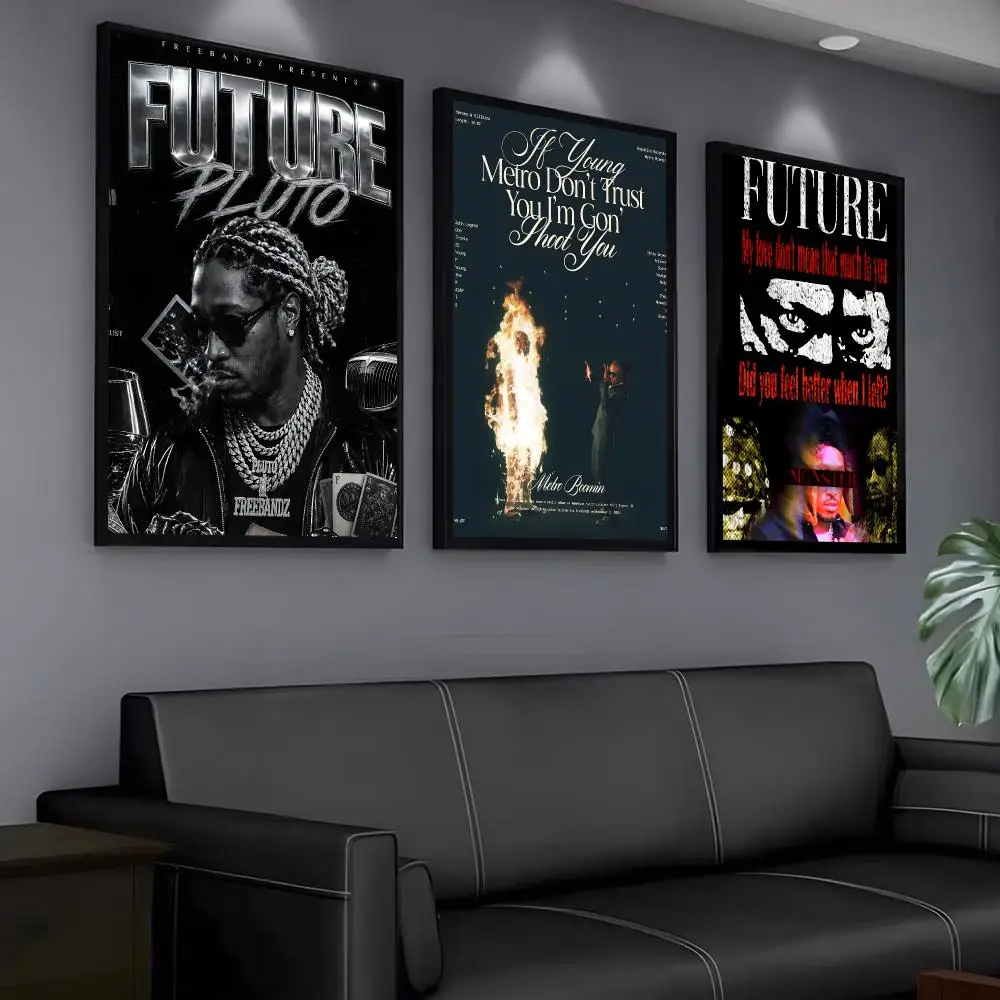 Rapper FUTURE Painting Calligraphy Canvas Poster Waterproof Home Living Room Bedroom Bar Decoration