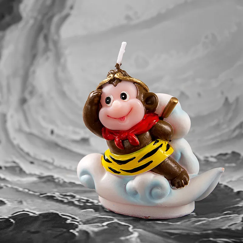 Birthday Candle Cake Baking Decoration Monkey King