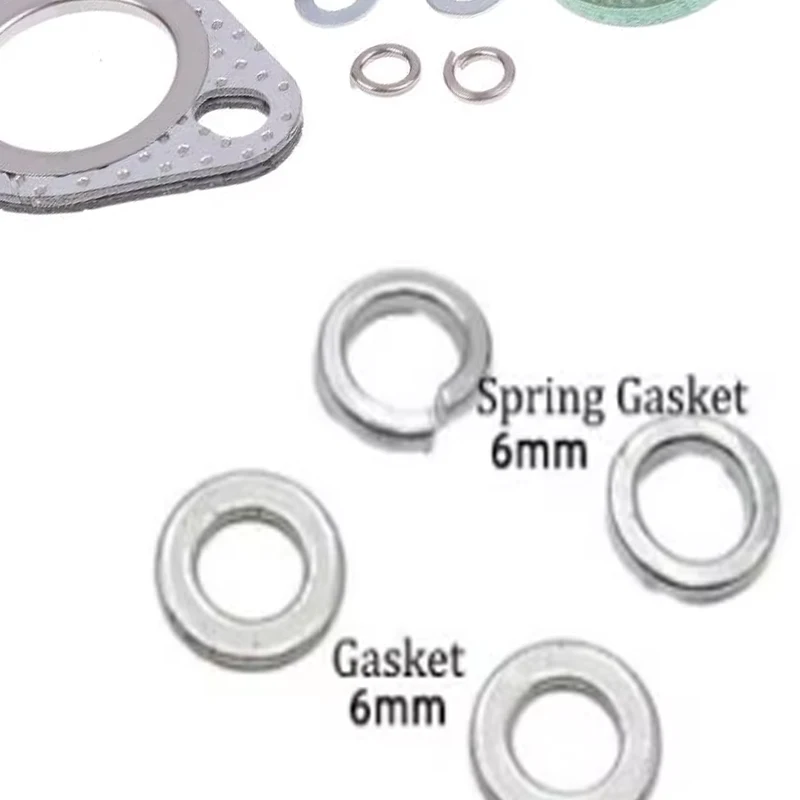 

10Pcs/set Exhaust Bolt Gasket Metal Stud Nut Kit Fit For GY6 50-150cc Scooters ATVs Go Karts Moped Quad Parts