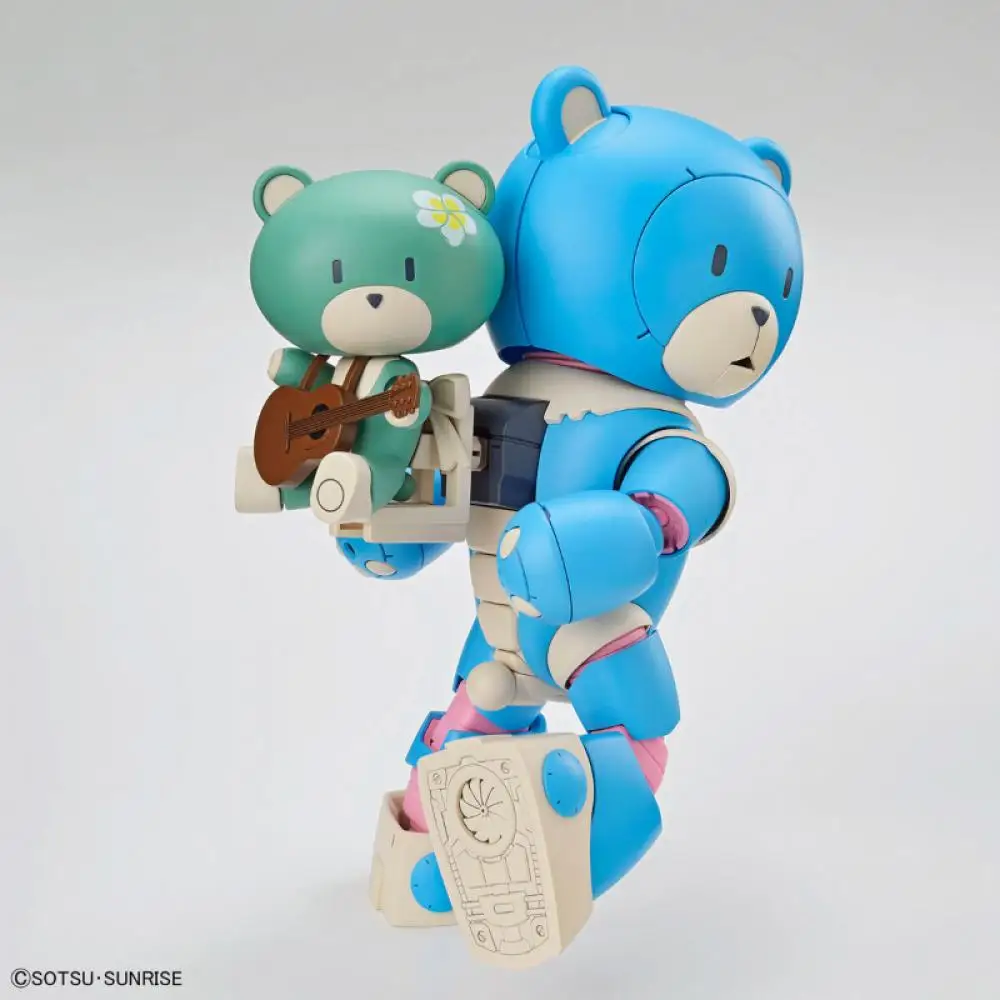 Bandai Genuine Gundam HG 1/144 BEARGGUY OHANA and ALOHARO SET Cute Anime Action Figure Assembly Toys Model Decorative Toy Gifts