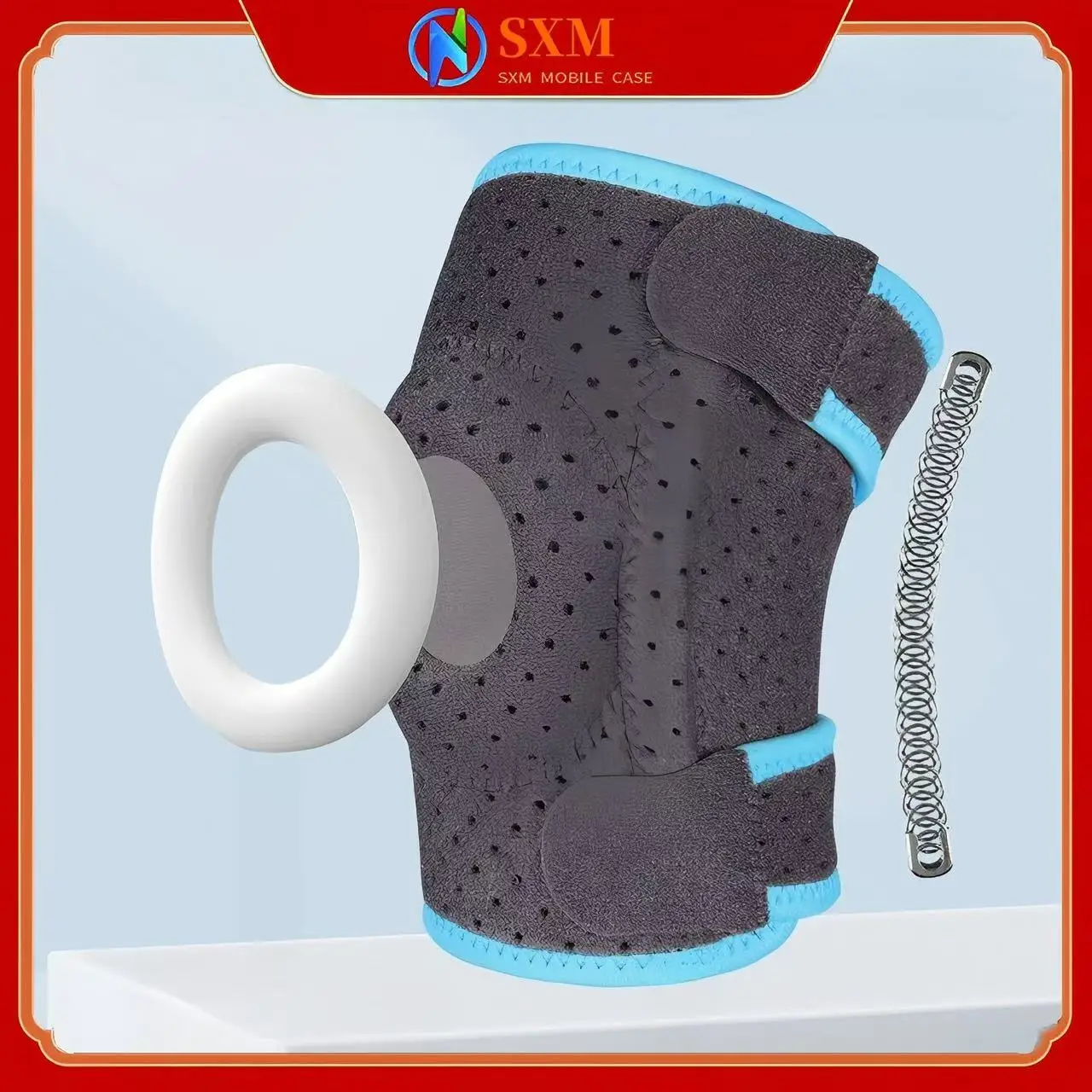 

Children's mountaineering knee pads, meniscus pads, patella injuries, knee pads, springs, silicone compression joints