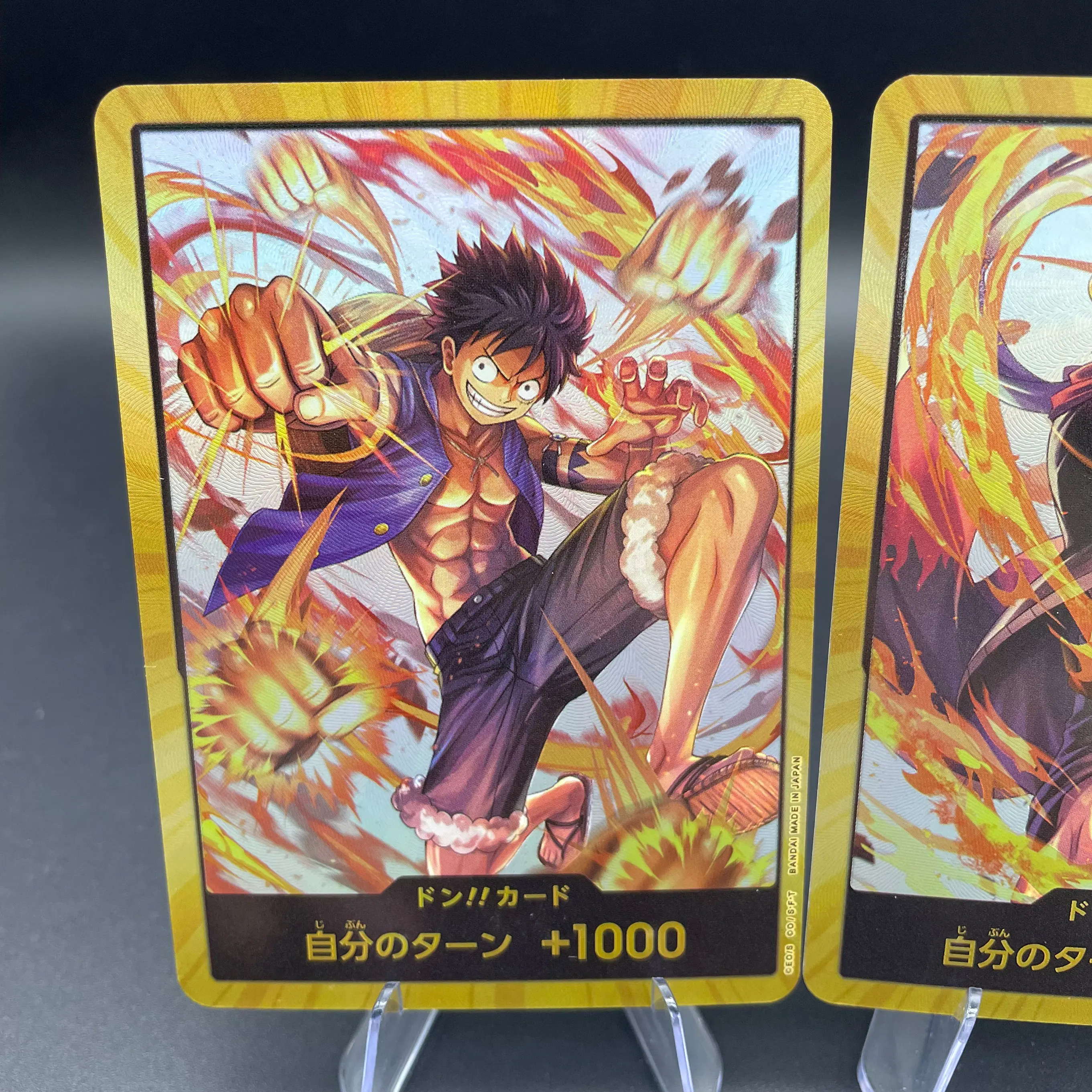 بطاقة تجميع ذاتية الصنع Opcg Stc-13 The Three Brothers Monkey D. Luffy Portgas D. Ace Sabo بطاقة تجميع الملمس هدية #2