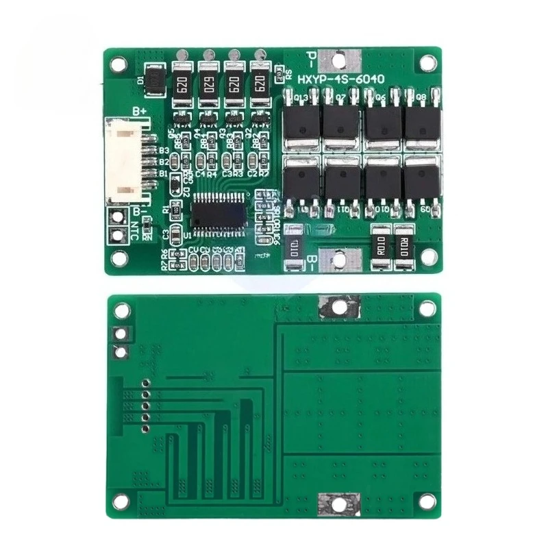 4S Battery Charging Protection Board with Balance Li-Fe-Phosphate 18650 Battery Overshoot Overdischarge Short Circuit Protection