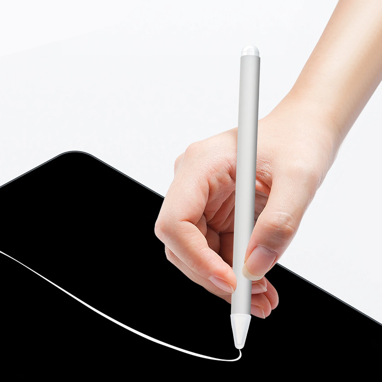 

4 Boxes Cover Stylus Case Pen Stylish for Touch Screen Tip Covers Electronic Caps Silicone Protective Practical