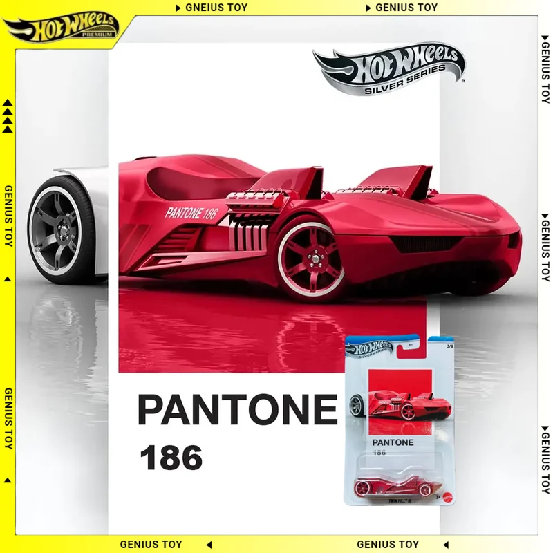 

Hot Wheels 2026 Серебряная серия Pantone 186 TWIN MILL Ⅲ 1:64 Коллекционная модель автомобиля из литого металла, игрушка, подарок