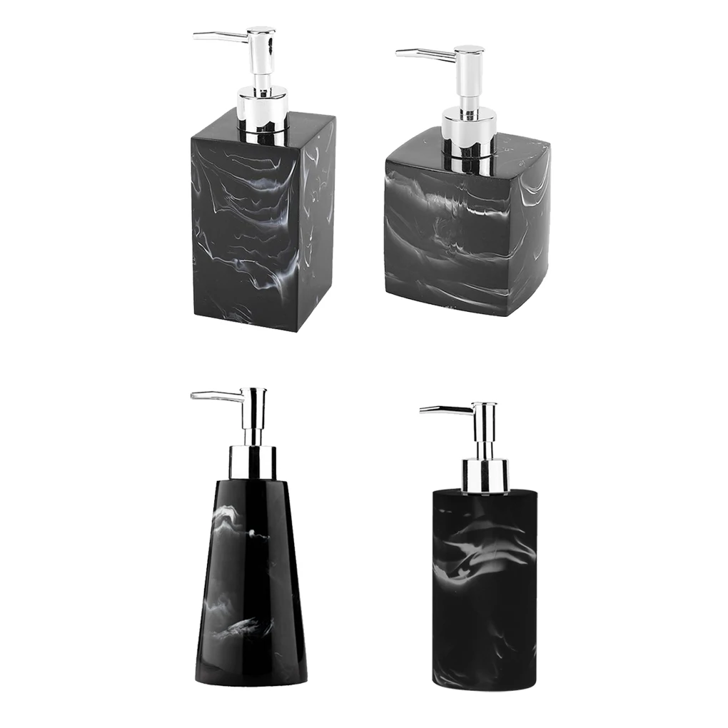 210/350/400/420ml Refillable Soap Dispenser Gel Shampoo Liquid Container Push Type Bottle Home Organization 350ML