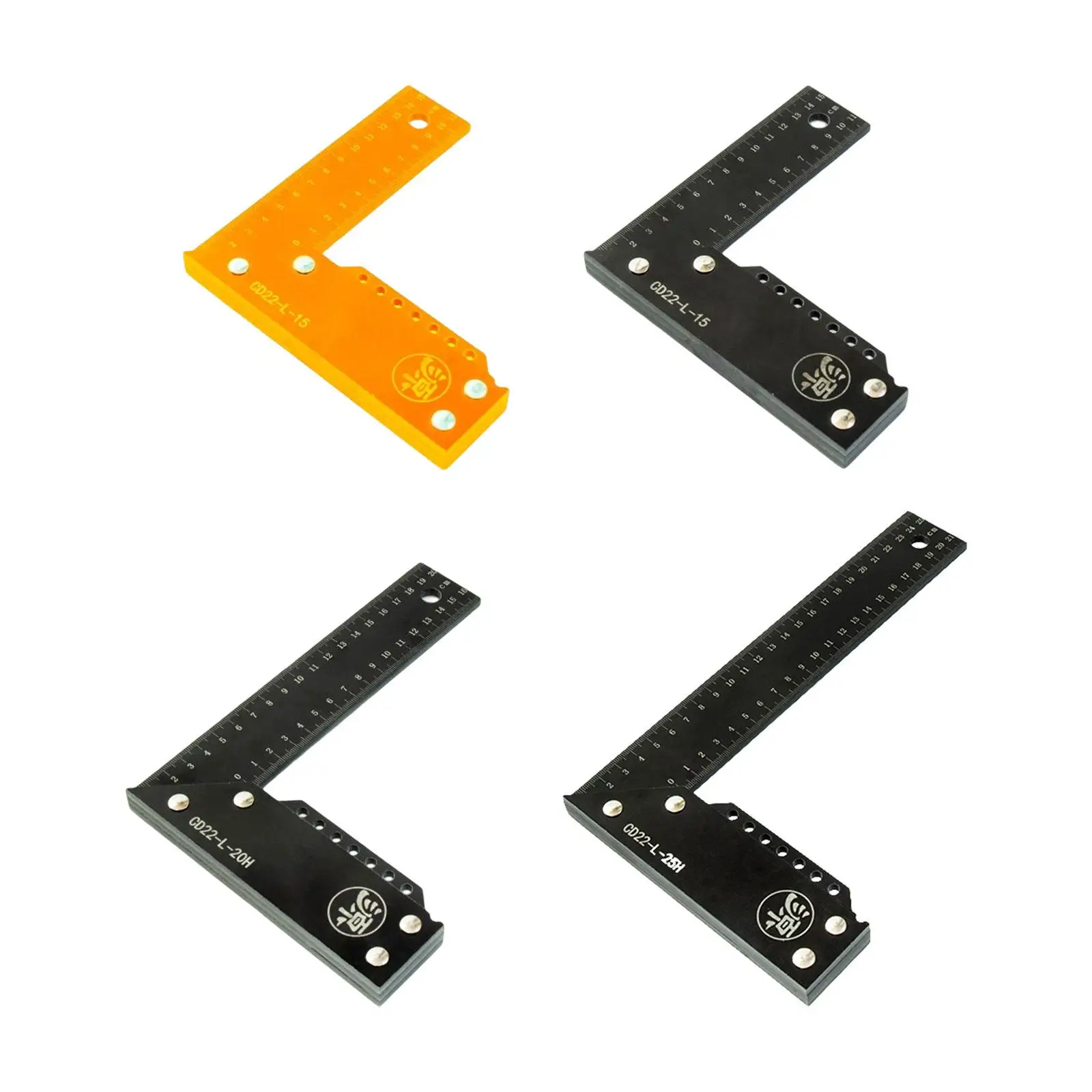 L Shaped Square Ruler Angle Protractor Carpentry Tool for Engineer Measuring Layout Tool Carpenter Square Right Angle Ruler