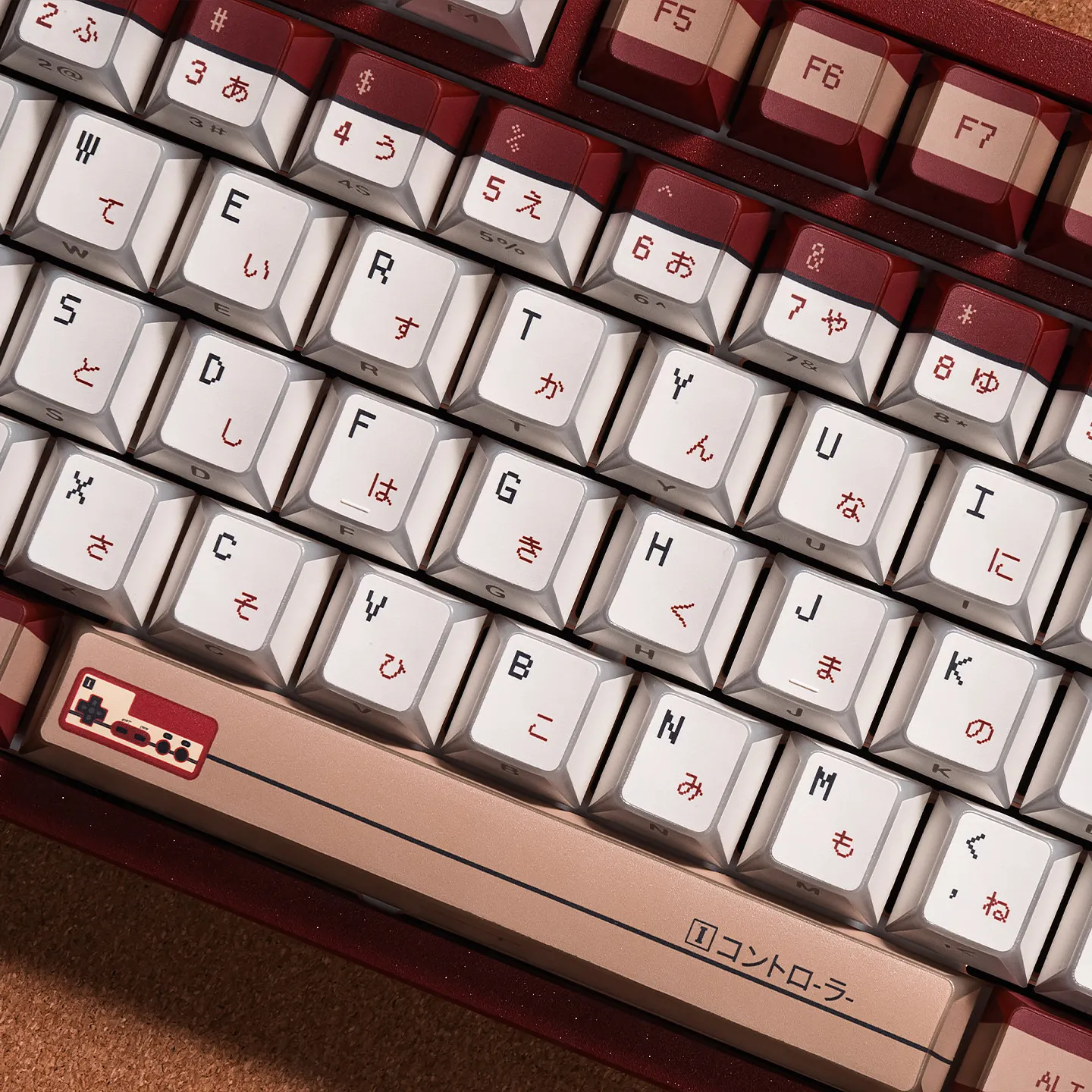 

Ретро-клавиши в японском стиле с боковой печатью, PBT-клавиши Cherry Profile с подсветкой, проходящей сквозь края, для механических клавиатур MX.