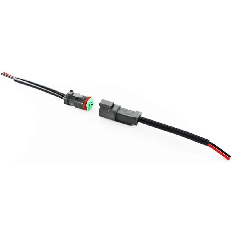 JHD 12X 2 Pin DT Connector Waterproof Automotive Electrical Connector 16 AWG Male And Female Wire Connectors