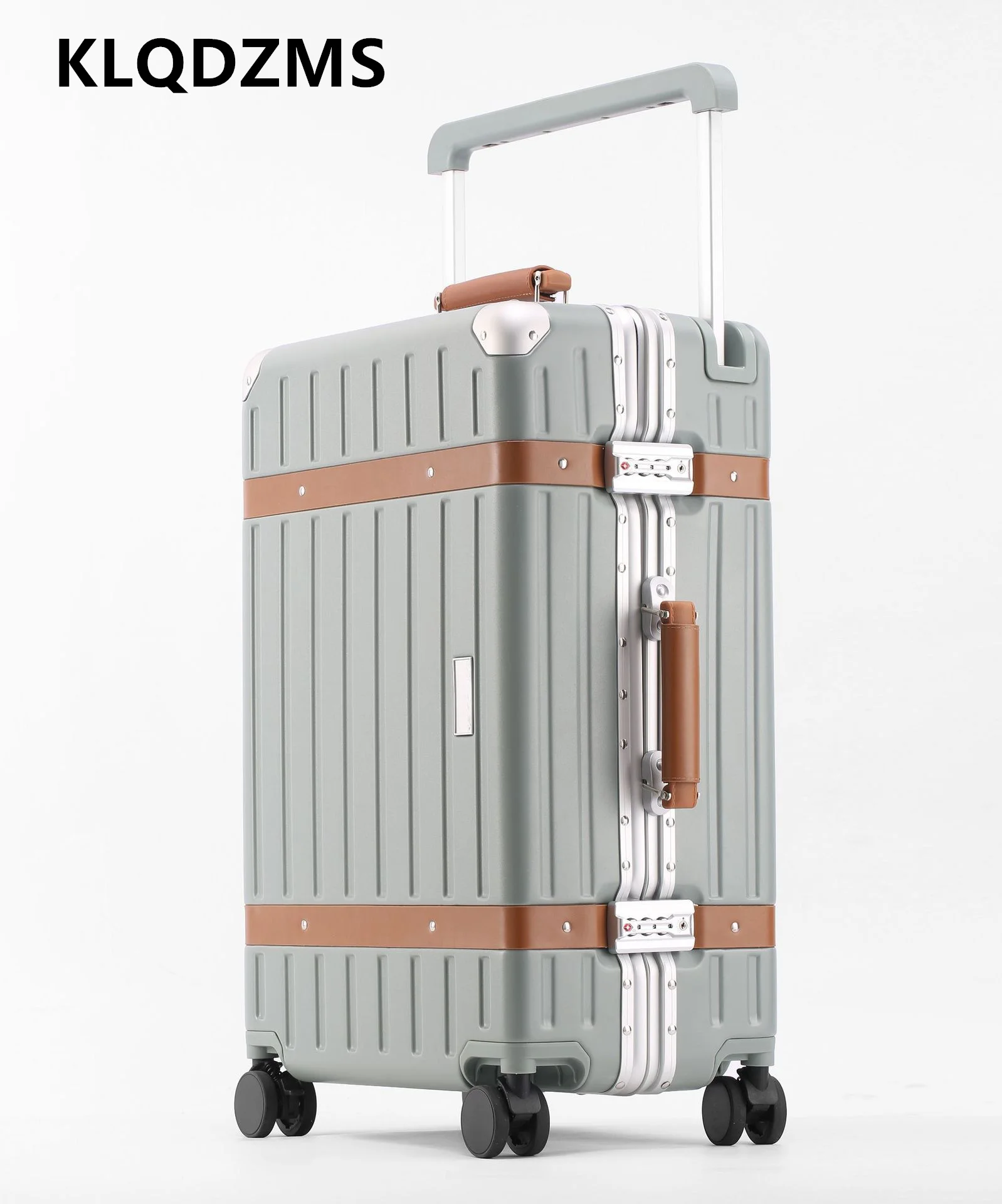 KLQDZMS Travel Luggage High Quality 20 Inch Boarding Box Aluminum Frame Trolley Case 24
