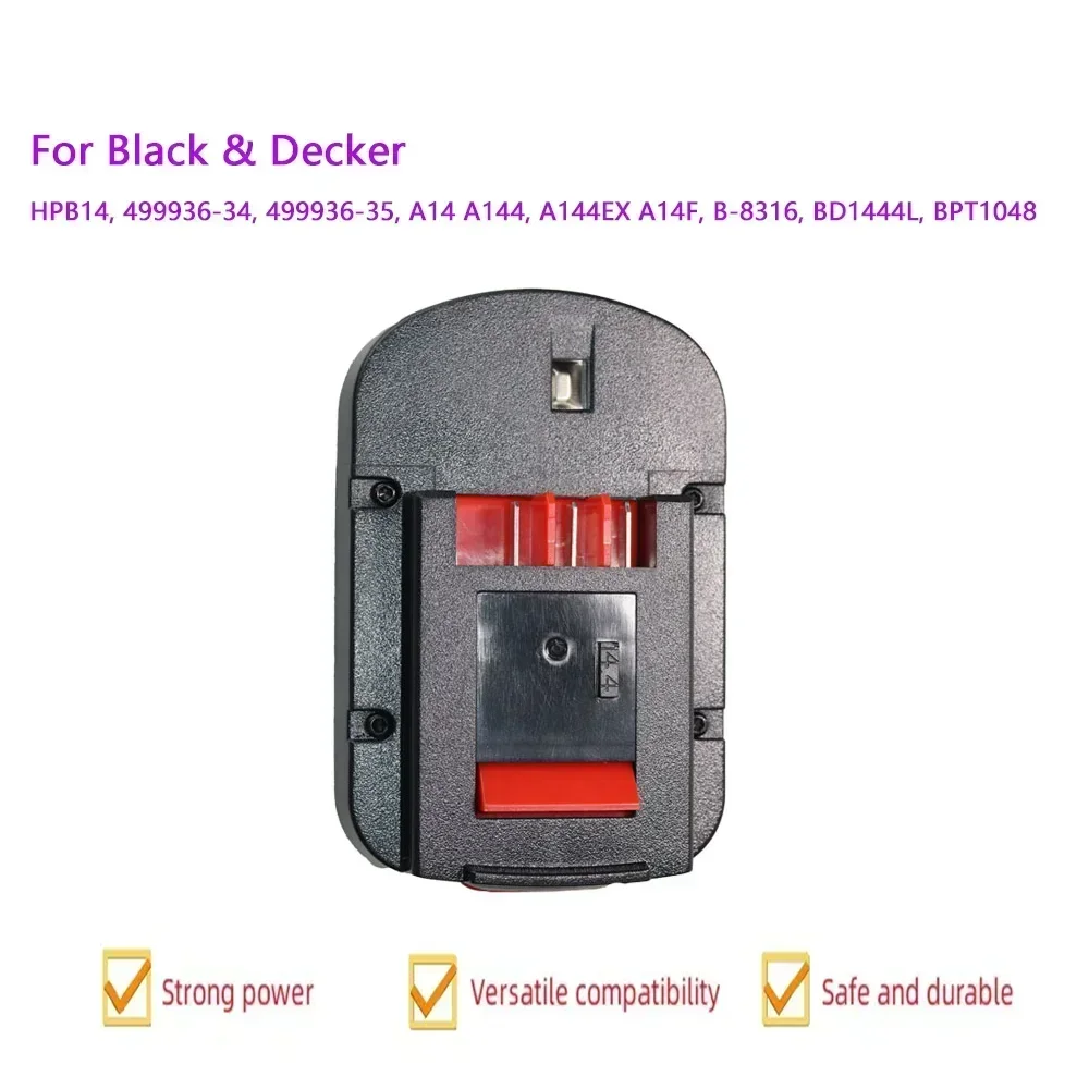 2026 14.4 فولت 4/6ah بطارية أداة قابلة للشحن لبلاك اند ديكر A12 A12EX FSB12 FS120B A1712 HP HP12 ni-mh استبدال الحفر Batte