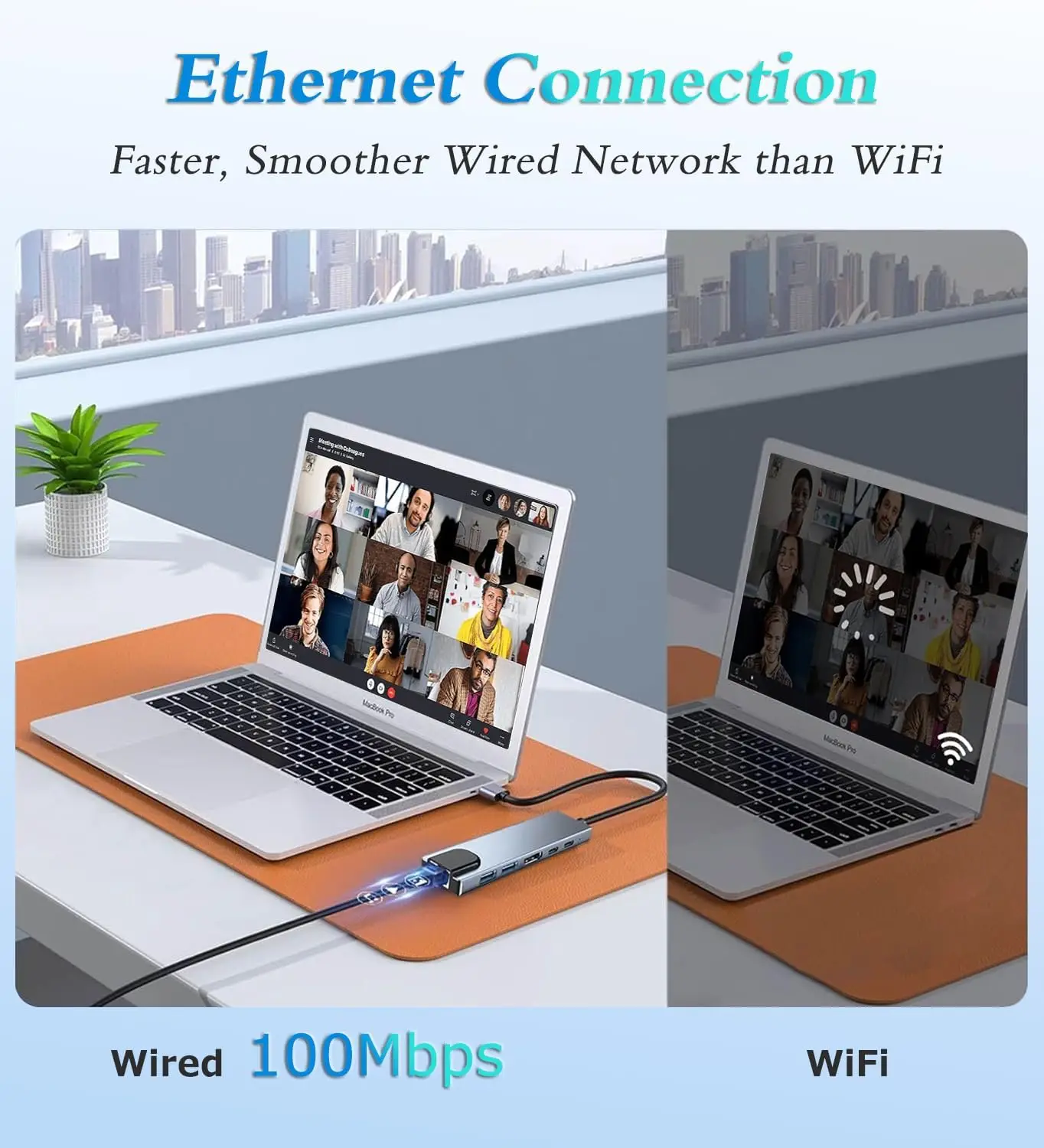 5 peças 6 em 1 hub usb c com 4k hdmi 100w pd gigabit ethernet 3 portas usb para macbook ipad dell xps adaptador universal de superfície