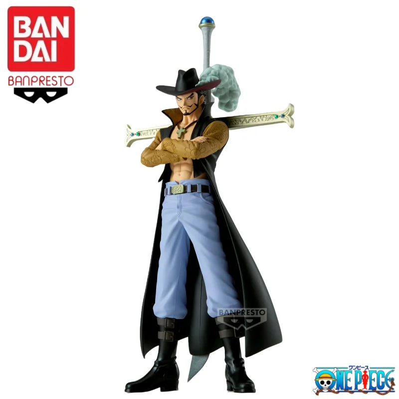 

In Stock Original100% Bandai Banpresto One Piece Dracule Mihawk Model Doll Brand New Boxed Model Toy Action Figure Statue Garage