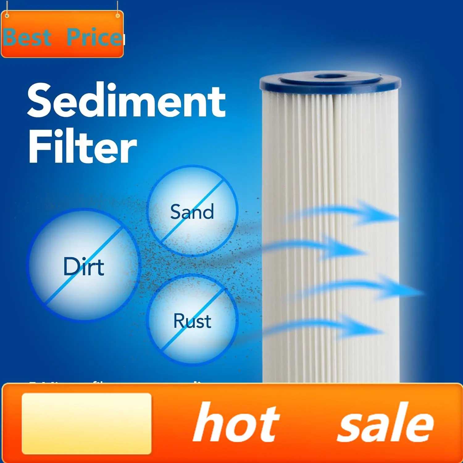 

hot-sellingKind Water 5-Micron Sediment & Carbon Replacement Filters – Fits Kind & Evo E-1000/E-3000 Whole House Water Systems –