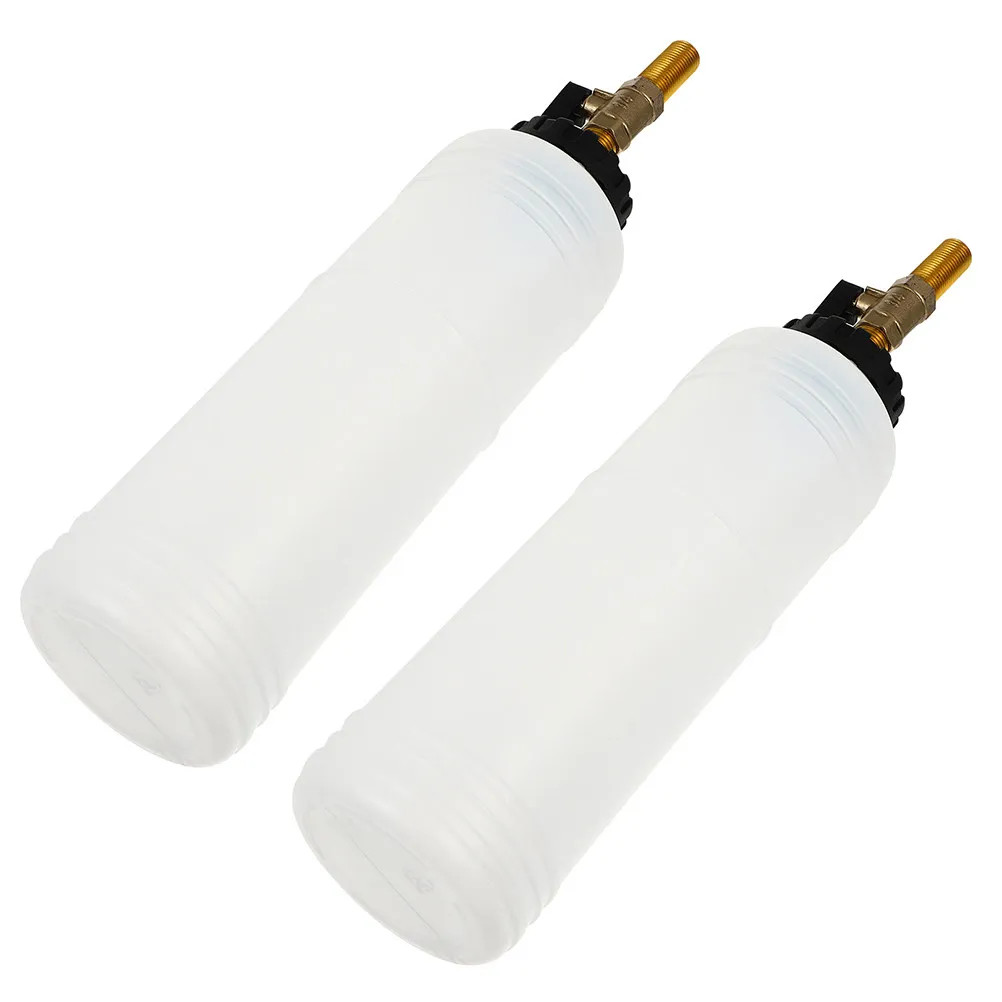 

2Pcs Brake Fluid Bleeder Refill Bottle Professional Pneumatic Vacuum Pressure Brake Bleeding Tool for Car Motorcycle Clutch Oil