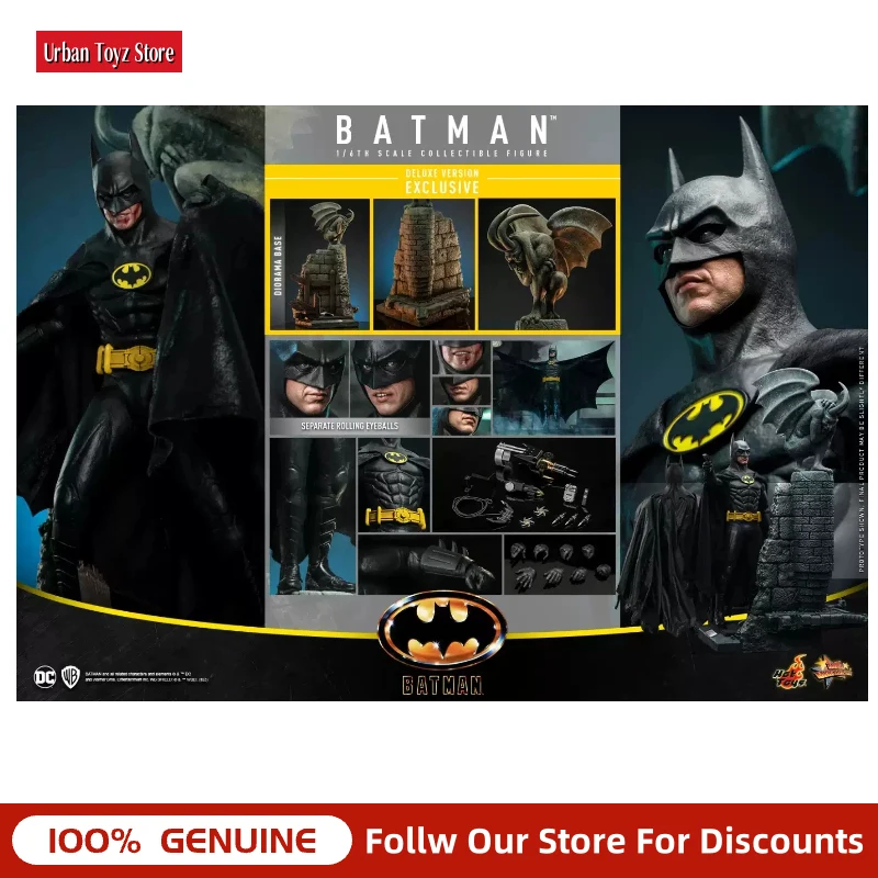 Figura de Acción HOTTOYS HT Escala 1/6 MMS692/MMS693 Batman de Keaton 1989, Modelo Coleccionable de Película Clásica, Regalo de Cumpleaños