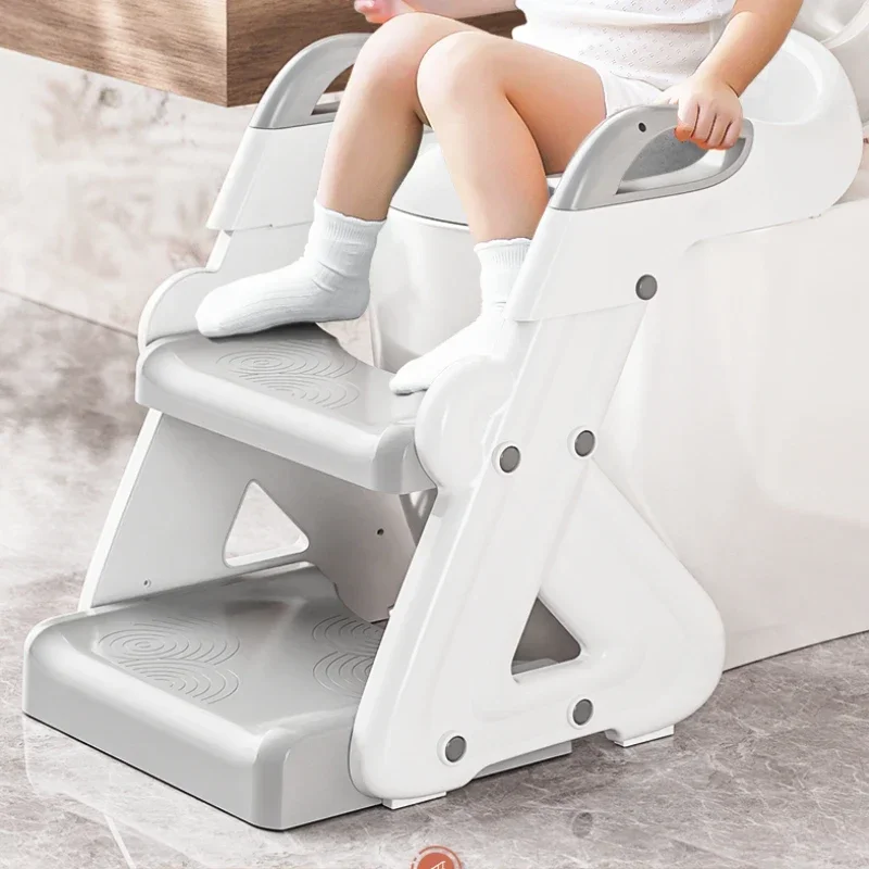 Nordic Children's Stepped Toilet Washers for Boys Girls Children's Stair Racks Portable Folding Foot Stools Non-slip Furniture