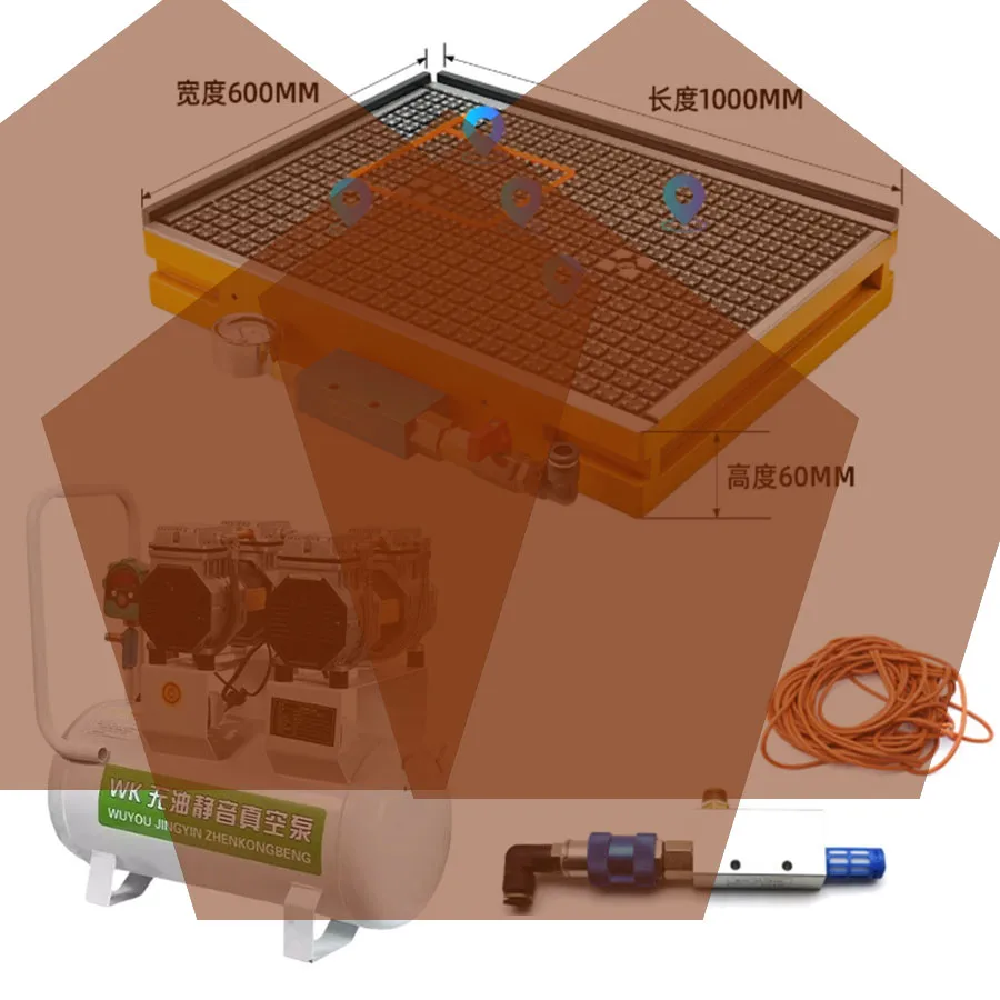 CNC vacuum suction cup PVC stainless steel copper aluminum plate pneumatic suction platform magnetic suction cup industrial