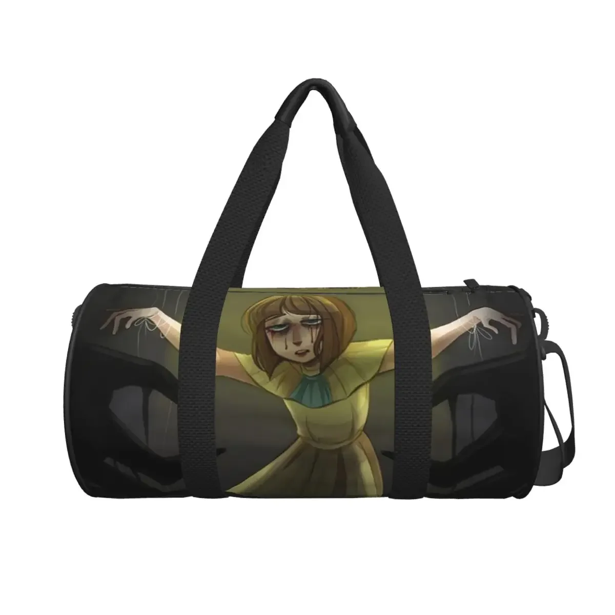 

Fran Swedish Horror Adventure Game Bow Large Duffle Gym Bag Waterproof Duffle Travel Bags Handbags Fitness bag