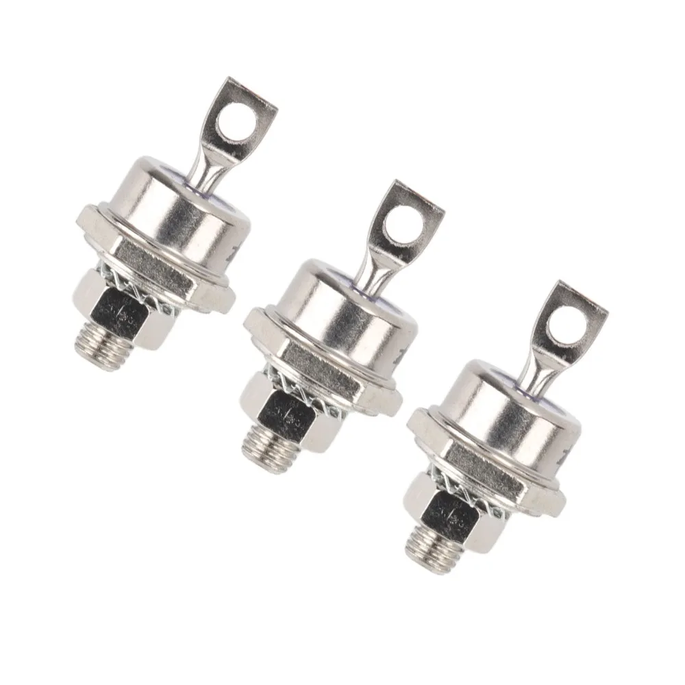 3PCS Durable 40A Diode Module 1200V Iron Spiral Rectifier Diode Easy to Install Silver and Blue Rectifier Diode Module