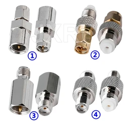 JXRF Connector 2PCS FME Male Female to SMA Male Female RF Coaxial Adapter FME to SMA Coax Jack Connector