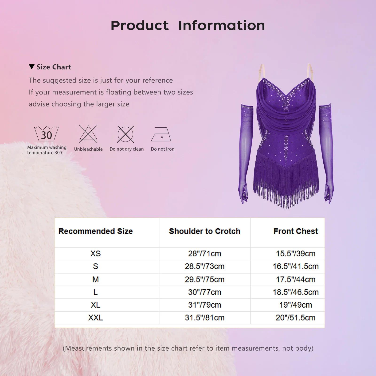 Women Tassel Latin Dance Leotard Dress Rhinestones Backless Fringed Bodysuit with Gloves Cha-Cha Tango Salsa Rumba Dance Outfits