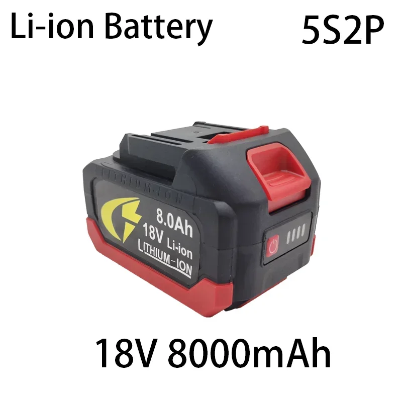 The 5S2P 18V Makita 18650 lithium battery can charge 8000mAh batteries with high current and high discharge. Charger.