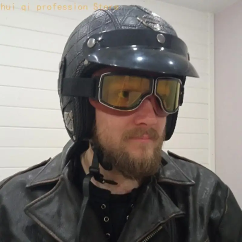 City-Road-Brille mit PC-Linse und gepolstertem Rahmen für Helmträger H8WE – Detail 7