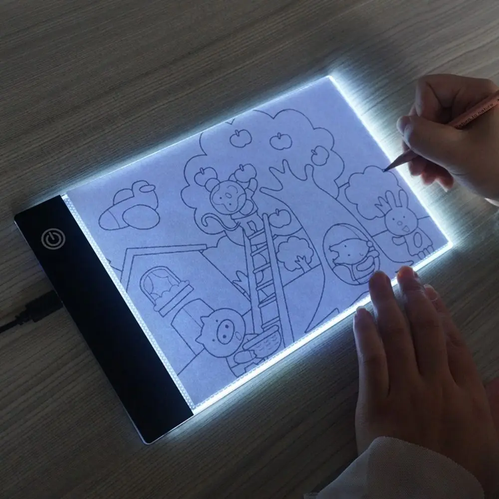 A3/A4/A5 Electronic Drawing Board USB Light Transmitting LED Painting Board Three Level Dimming Eye Protection