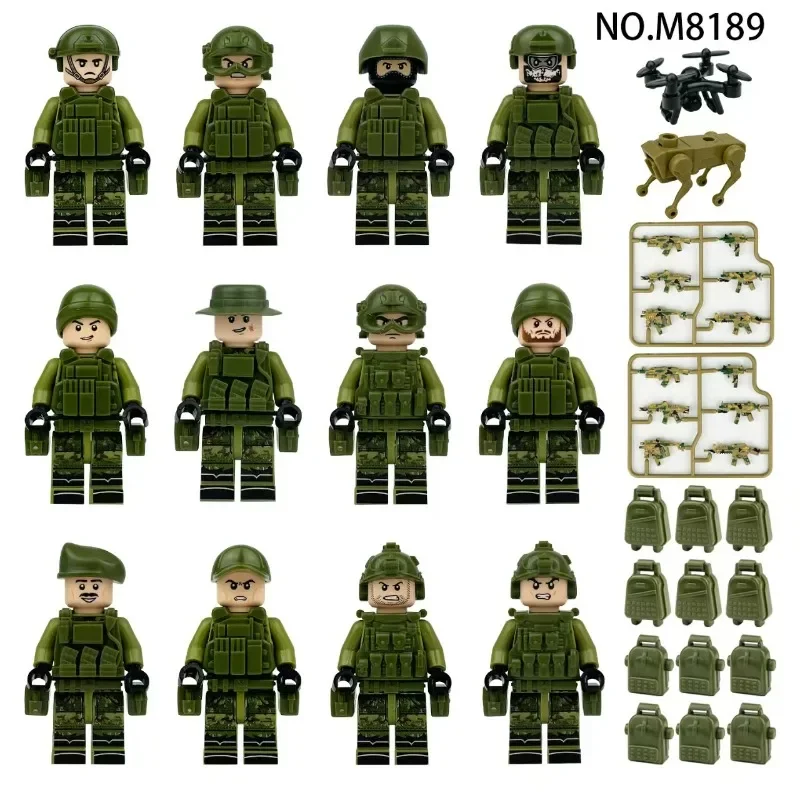 الجنود المقنعين البشري الحارس جزيئات صغيرة مصنوعة دمى شخصيات كرتونية دمية صغيرة. العاب #1