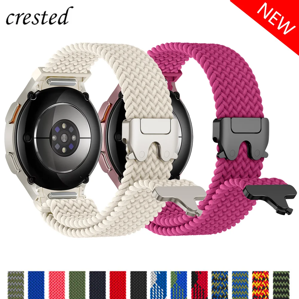 Geflochtenes Fallschirmarmband für Samsung Galaxy Watch 7 FE 6 4 Classic 5 pro 44 mm 40 mm 47 Keine Lücken Nylonarmband Galaxy Watch 7 Band