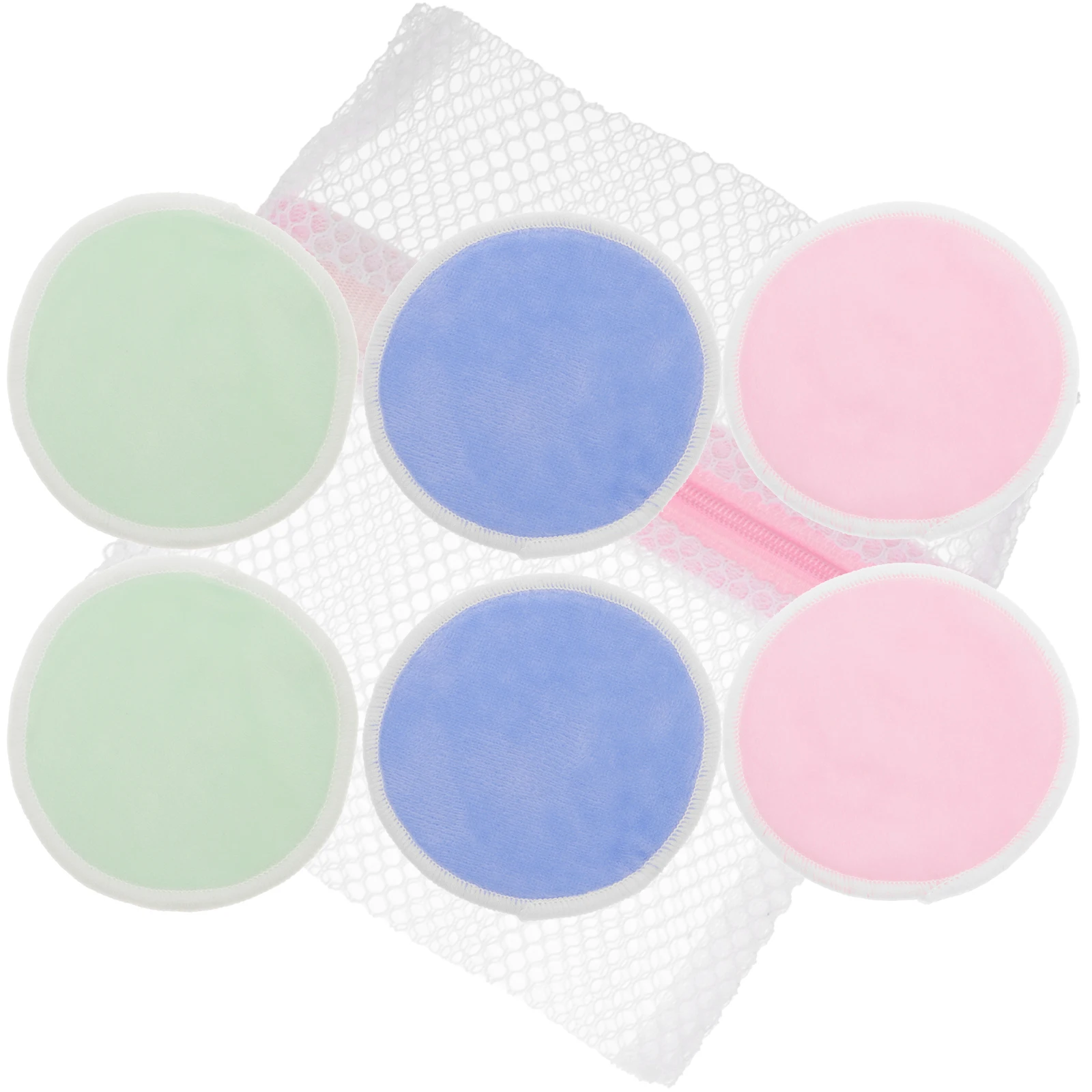 

7 Pcs Bamboo Fiber Makeup Remover Pad Facial Puff 8 Cm Reusable Soft Hygiene Cleansing Skin Care Accessories Cosmetics