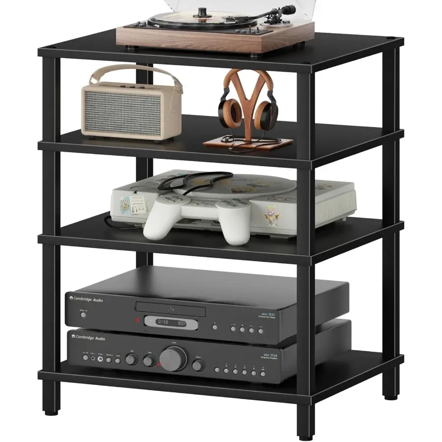 AV Media Player Stand, Stereo Cabinet, Modern Stereo Cabinet, Wooden TV Stand, Game Console Shelf, Multifunctional Entertainmen